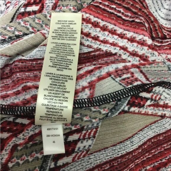 EasyWear by Chico’s Women’s 3/4 Sleeve Mixed Media Open Front Cardigan, US XL - Picture 6 of 8